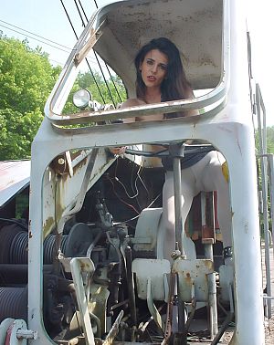 pics 12 of Eve Miller on an Old Excavator