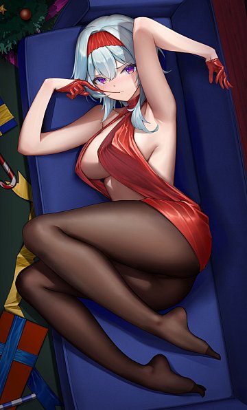 pics 1 of Blue Haired Girl in Black Tights