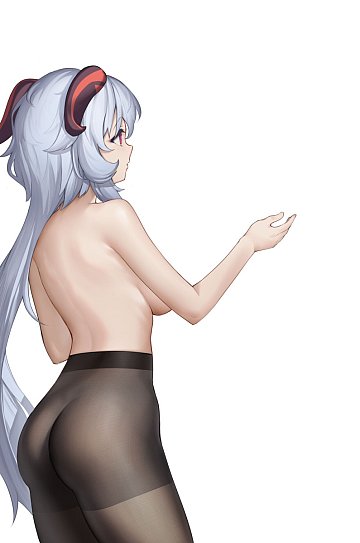 pics 4 of Blue Haired Girl in Black Tights