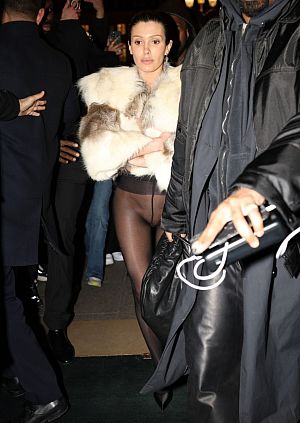 pics 3 of Bianca Censori in Black Pantyhose