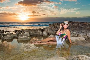 pics 1 of Stunning Sunset on a Sea Rocky Shore