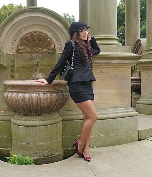 pics 1 of Girl in Showing Off Her Sexy Legs in Barely